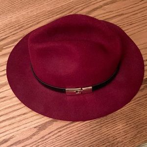 Red Hat from San Diego Hat Company Fedora with Gold Buckle